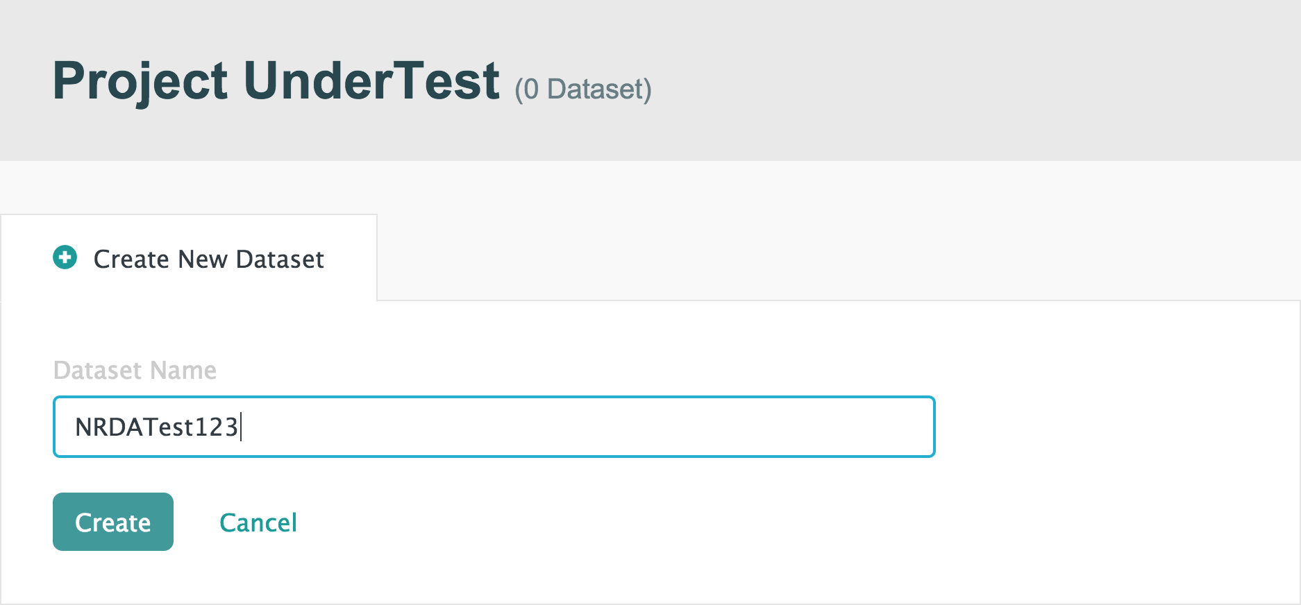 Projects and Datasets