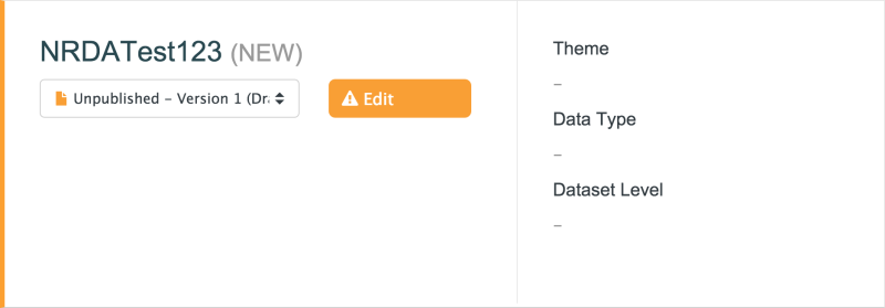 Projects and Datasets