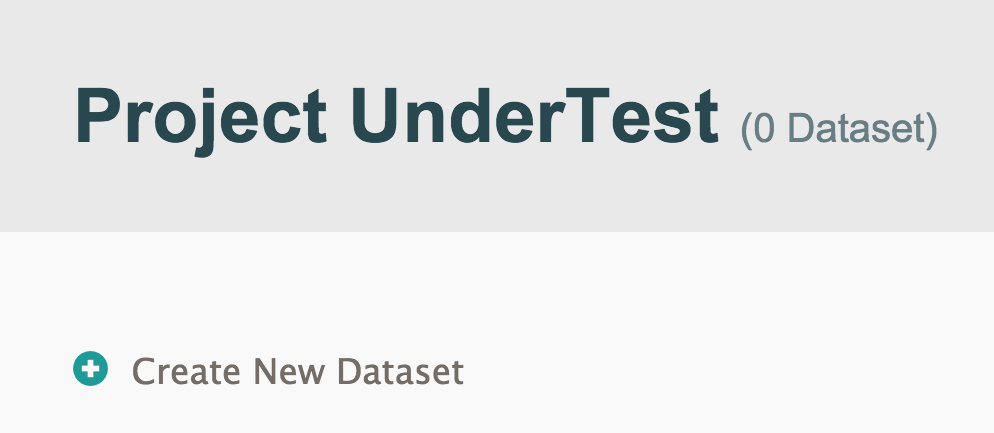 Projects and Datasets